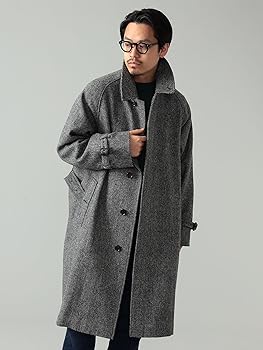 現行品 BEAMS F  HARRIS TWEED ヘリンボーン ラグランコート Amazon | [ビームスエフ] コート HARRIS TWEED ヘリンボーン
